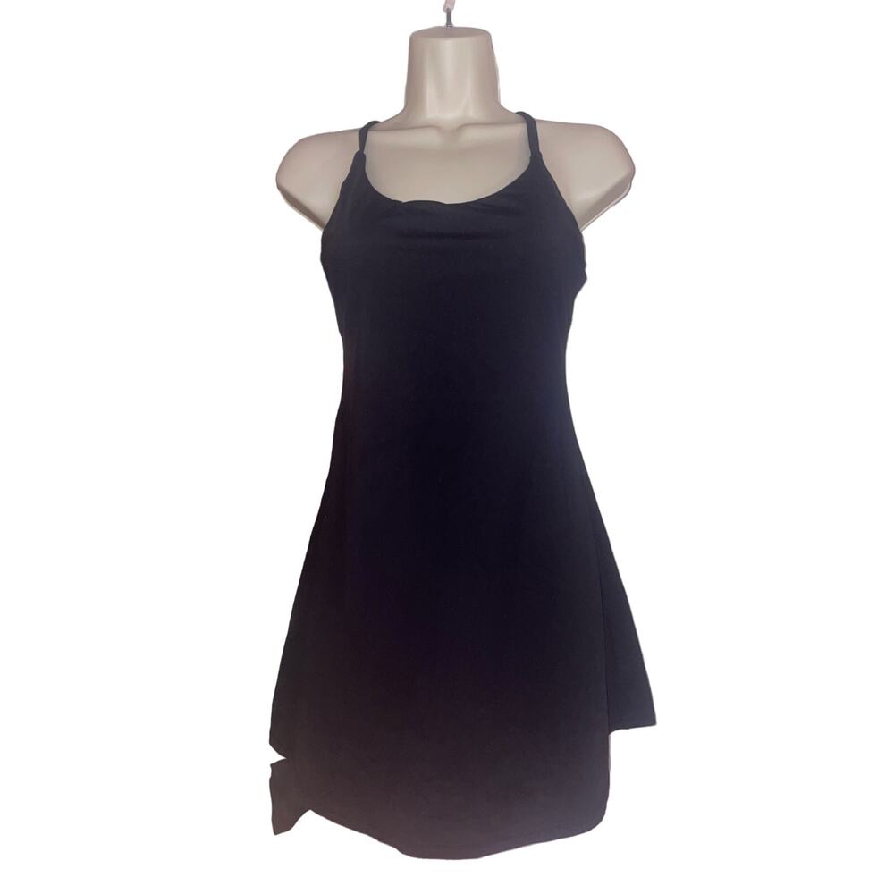 NWT Halara Black shelf bra dress, inner shorts with pockets! - Picture 4 of 5